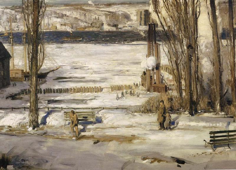 George Wesley Bellows A Morning Snow oil painting image